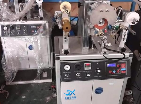 Semi - Automatic Hot Foil Stamp Printer Machine For Irregular Shape Plastic Cap