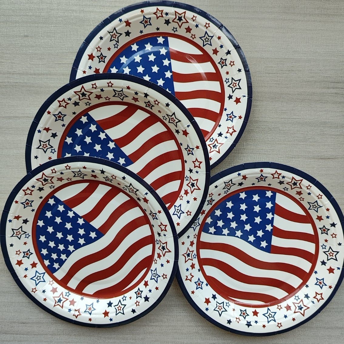 Eco-friendly Disposable Tableware for Birthday Party Food and Cake Plate Lunch Plate