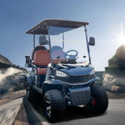 Support ODM OEM 6-seater Lifted Golf Cart With Cargo Box For 70-90km Driving Mileage Electric Powered Golf Hunting Cart
