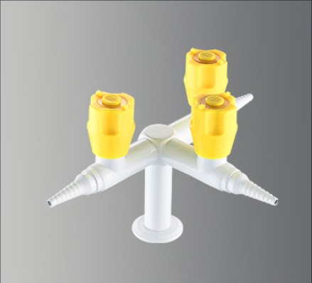 Solid Brass Laboratory Gas Valves Epoxy Coated 2 Way Gas Valve Corrosion Proof