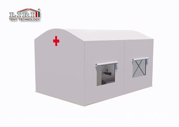 Movable Emergency Medical Tents With Plain White Sidewalls Permanent