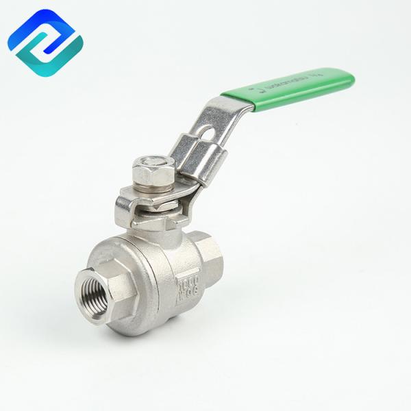 CF8M Casting Ball Valve Stainless Steel PN16 Sandblasting Thread Parallel