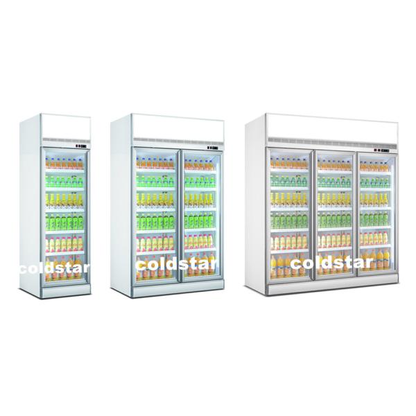 Commercial Upright Freezer Beer Display Fridge Monster Energy Drink Display Cooler