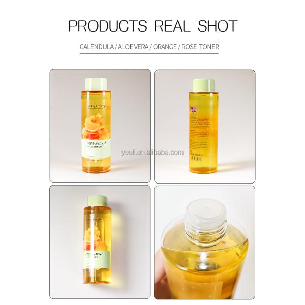 Oem Odm Deep Hydration Organic Plant Extracts Rose Aloe Water Skin Toner