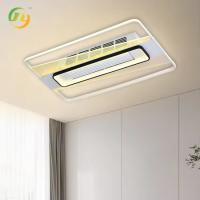 SENKAI Ultra Thin LED Lampes de plafond en retrait Ventilateur de plafond moderne sans lame