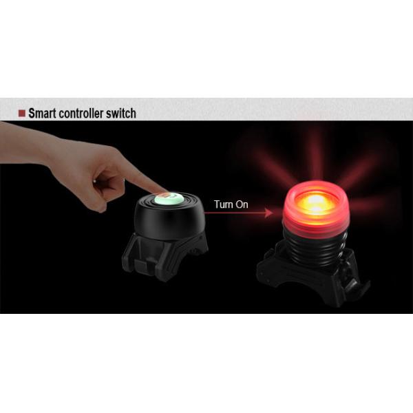 Rechargeable Red Bike LED Backlight Aluminum Waterproof Compact OEM ODM