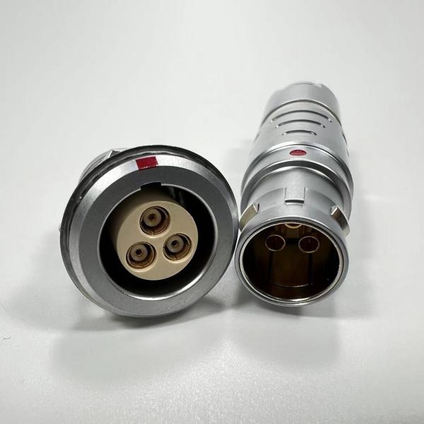 BEXKOM 3 Coaxials Push Pull Circular Connectors PPS or PEEK Insulator female and male IP50 to IP68 waterproof EMC shielded