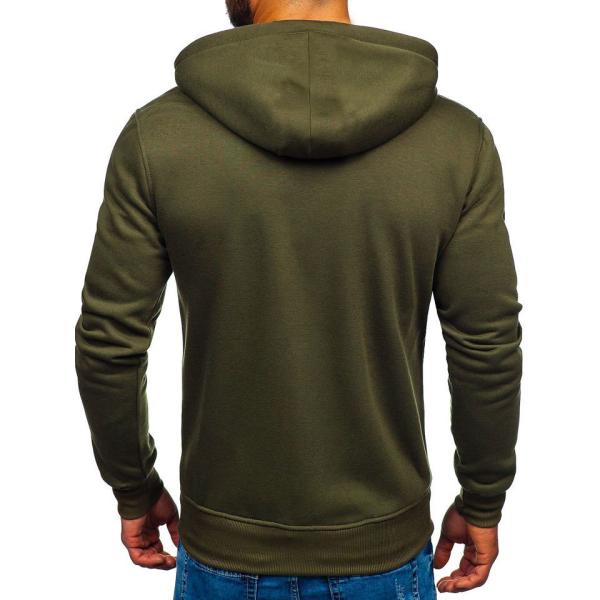 Людей легковес Hoodie рукава полной застежка-молнии куртки Hoodie вверх длинный