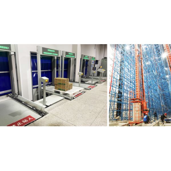 Single Deep pallet Stacker Crane ASRS, Floor Supported SRM(Storage Retrieval Machine), Automatic Storage And Retrieval System,Automation Logistics Warehouse