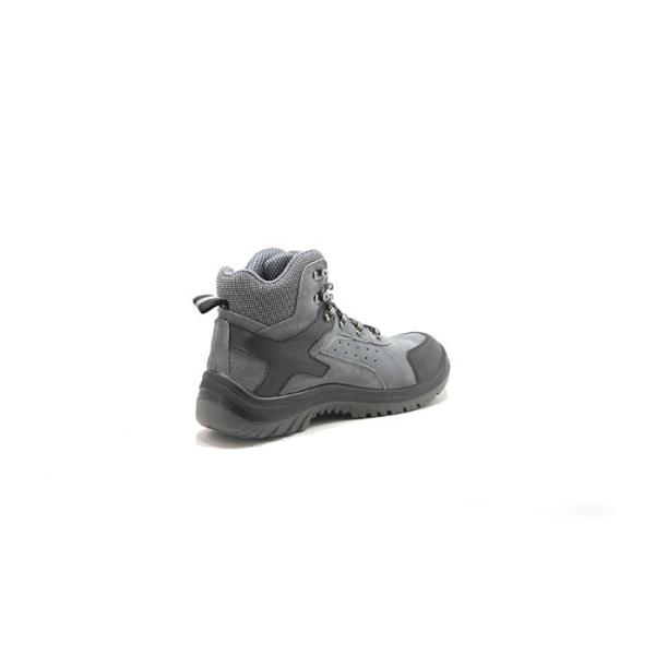 Middle Cut Suede Leather Safety Shoes , Upper Industrial Steel Toe Cap Work Trainers