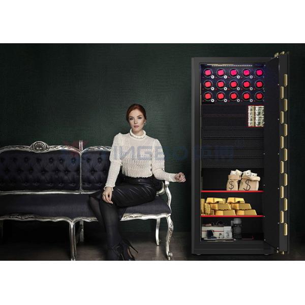 7 Open ways Jewelry Watch Winder Safe Solid Steel Fingerprint Lock