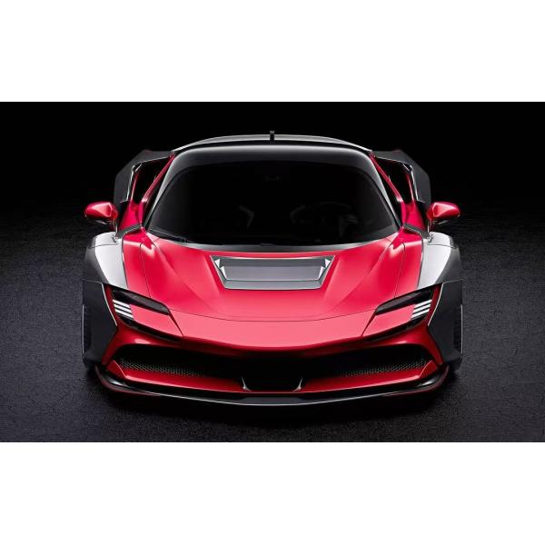 SF90 Ferrari Carbon Body Kit 2021 Widebody Kits ZE Style Wheel Arch