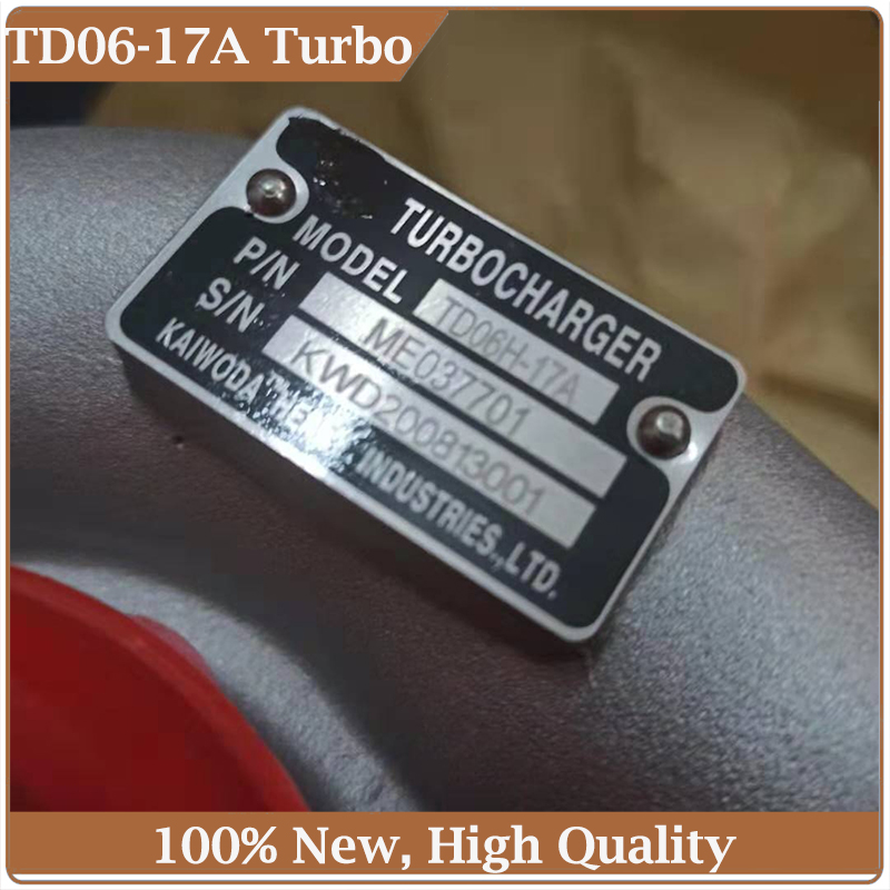 TD06-17A Turbo 6D14 Turbocharger for Mitsubishi Fuso Truck Bus SK07-2 6D14-2PT Engine 49179-00120 49179-00110