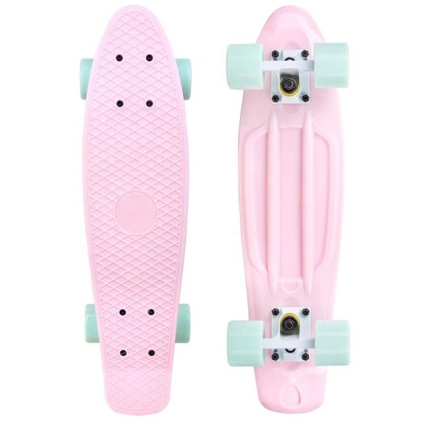 22inch Penny Complete Skateboards Macaroon Color Pink Deck For Beginners Girls