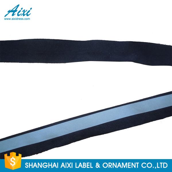 PVC Clear 2*1CM Elastic Reflective Clothing Tape Reflective Fabric