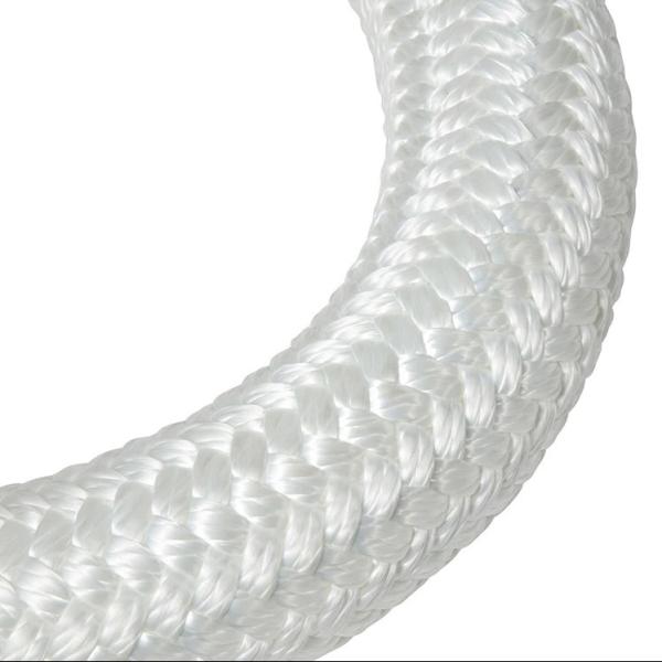 Durable Uhmwpe pp polyester - Reinforced 8 12 Strand 20mm - 70mm Double Braided Nylon Rope For Marin