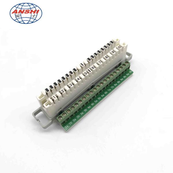 20 Pole Screw Terminal Block with 10 Pairs Krone Type PCB Type Disconnection or Switching Module LSA PLUS Krone