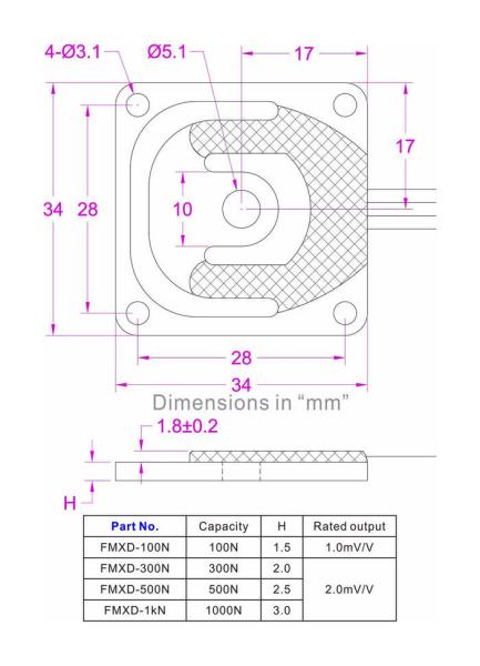Ultra thin tension compression load cell 10kg 30kg 50kg 100kg Rod end force sensor