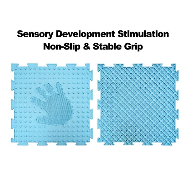 Silicone Sensory Training Mat Kids Durable Eco Friendly High Resilience Palm Texture Tactile Stimulation Early Education Home
