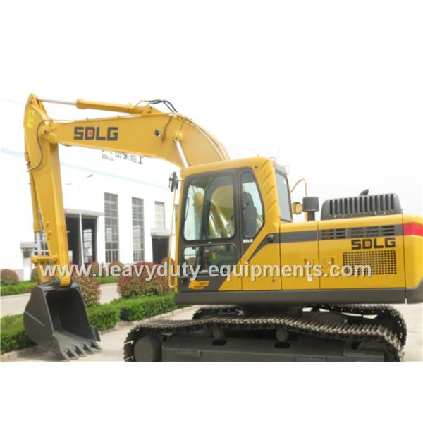 Hydraulic excavator LG6150E with standard arm with rock bucket in volvo technique