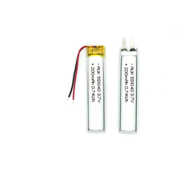 EU Market Stock 551040 200mAh 3.7V 0.74Wh Polymer Lithium Battery For Air Conduction Neckband Headphones Wearable Device