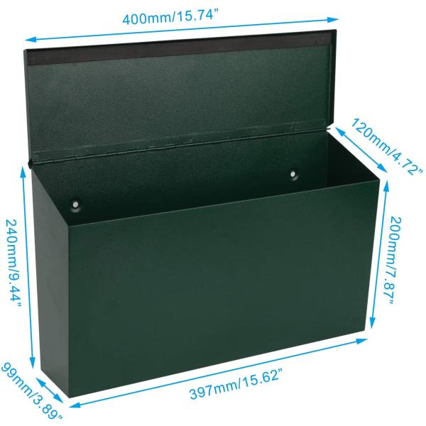 Настроенный логотип Американский стиль свадьба почтовый ящик почтовый ящик карточки ящик металлический с красным флагом сердца