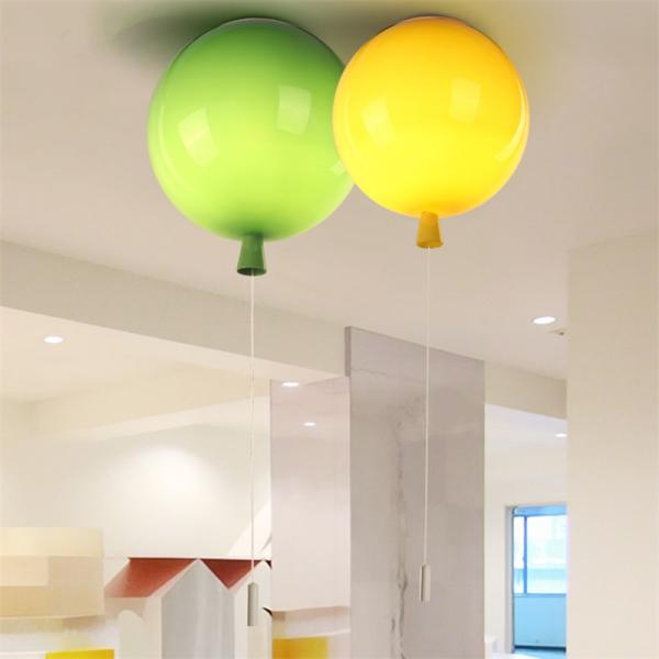 Modern 5 colors Kids acrylic ceiling light fixtures Kids Room home decor Children balloon lamp(WH-MA-161)