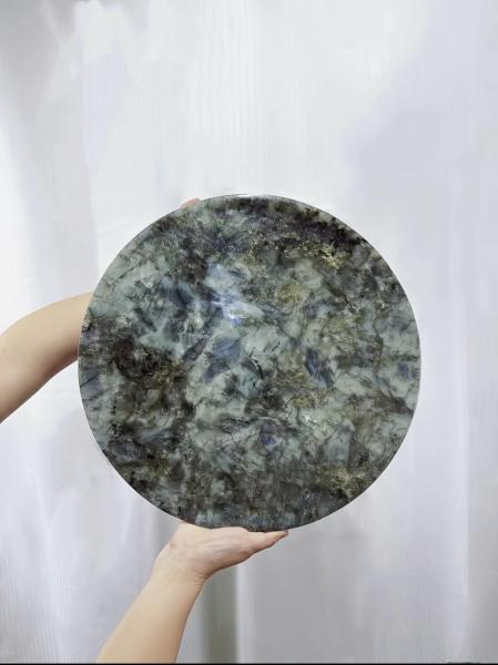 Luxury Marble Dessert Plates Fluorite Tray Decorative With Polished Surface