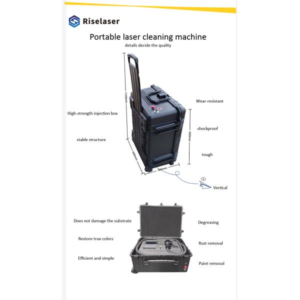 Metal Stainless Steel 100W Fiber Laser Cleaning Machine Rust Removal