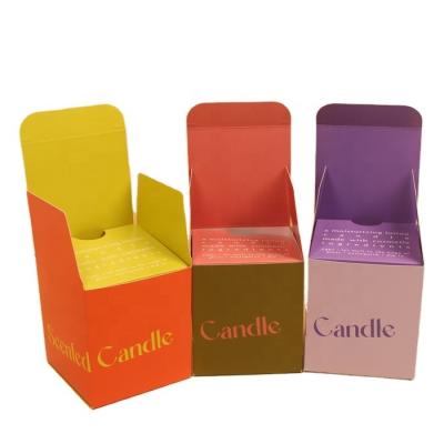 Custom Candle Packaging Box with Recycled Paper and Logo Printing