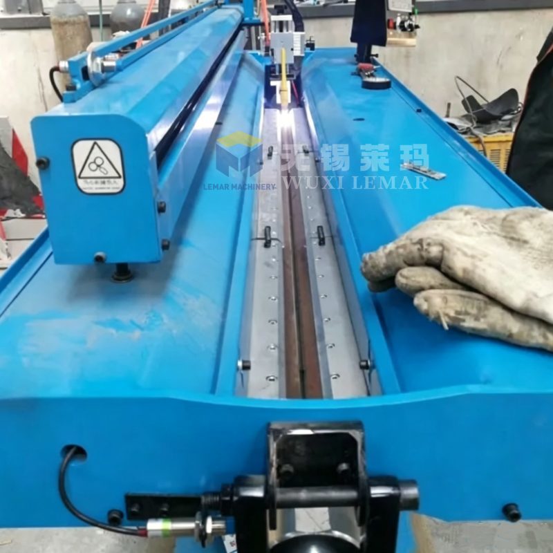 PLC CNC Pipe Longitudinal Seam Welder 0.4–8mm Thin Wall Pipe Duct Welding Machine