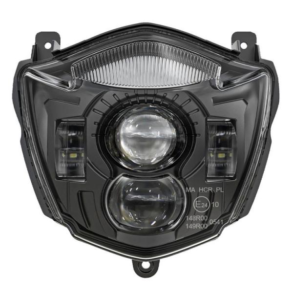Black LED Motorcycle Headlight for Yamaha XT660R XT660X Custom Modified Design Upgrade