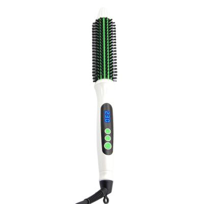 ROHS Titanium 230C Electric Straight Hair Comb , Electric Hair Straightener Comb