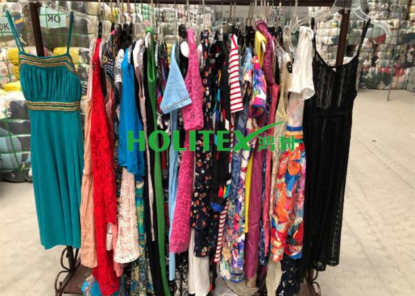 First grade American style second hand clothes , used women's clothing , ladies cotton dress