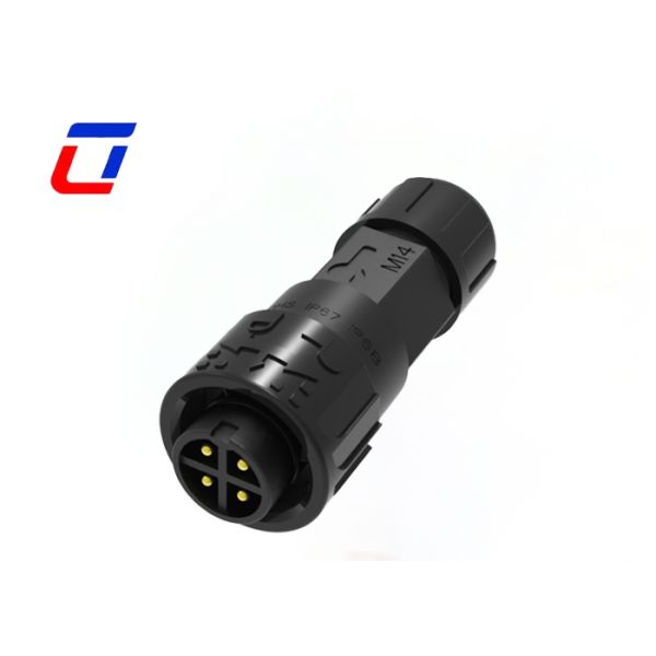 M16 4 Pin IP67 Power Connectors 300V Waterproof Low Voltage Wire Connectors