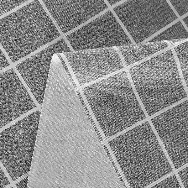Gray Plaid Plastic Coffee Table Cloth Cover Disposable Table Cloths That Look Real