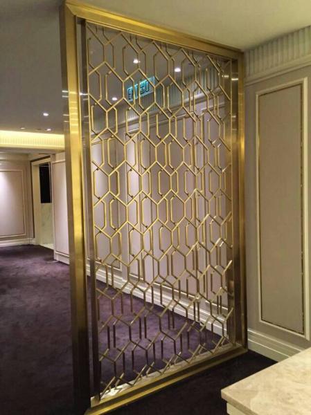 Laser Metal Cutting Stainless Steel Screen Room Partition Factory For Sale