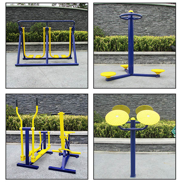 Смолотое установленное на открытом воздухе оборудование Multiapplication фитнеса гальванизировало сталь