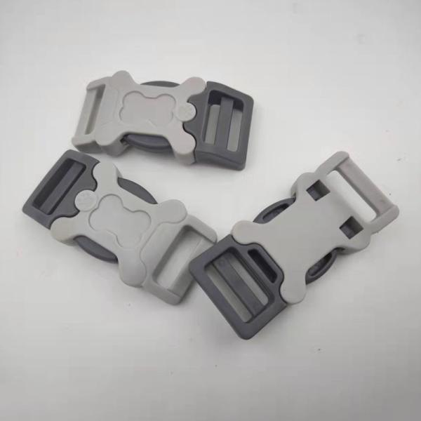 Nickel Colored Plastic Side Release Buckle White Gray 25mm Plastic Buckles