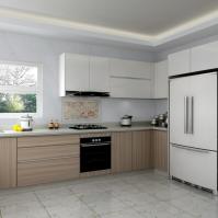 Armoires de cuisine contemporaines sur mesure Emballage en bois