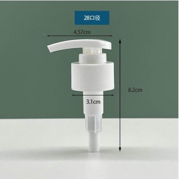28mm 28 / 410 Lotion Dispenser Pump White Shampoo Shower Gel Wash Screw For Bottles