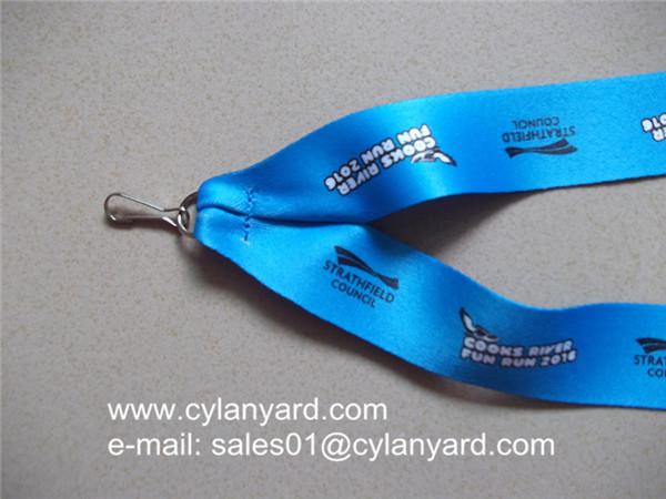 V shape sublimation ribbon for medal, V sublimated lanyard to medals