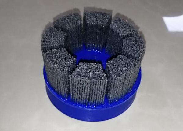 Deburring Tufted Abrasive Disc Brushes / Abrasive Nylon Brush 75mm OD X 16mm ID