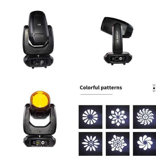 DMX512 LED 200w Indoor Beam Moving Head Wash DJ Light para clube noturno