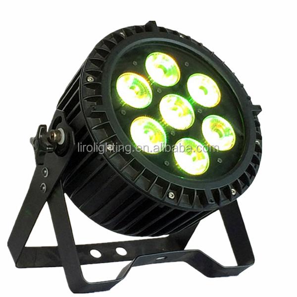 7pcs 20w Aluminum Outdoor IP65 Par Rgbw Led 7x20w RGB LED Par Light