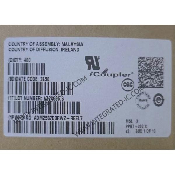 ADM2587EBRWZ Signal and Power Isolated RS-485 Transceiver with 15 kV ESD Protection