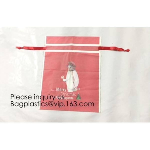Holidays, Christmas, Gift Pack, Drawstring Backpack Bags-Cinch Sack Waterproof Kids Sport Storage Polyester Bag for Gym