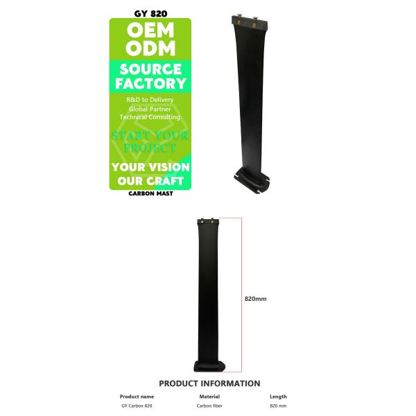82cm Full Carbon Fiber Mast Waterply Surfing Hydrofoil Accessory