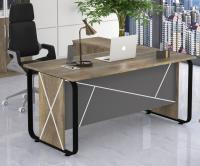 Mesa de gabinete executivo em forma de L com cor brown+gray da melamina