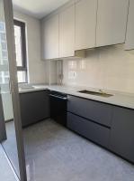 Grain Modern Kitchen Cabinet Handleless Furniture Cabinetry With Linear Shape